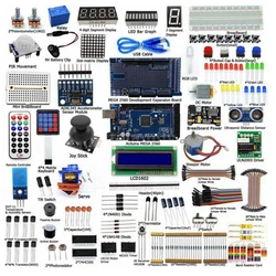 Kit de démarrage complet Mega 2560 avec capteur ultrasonique LCD1602 IIC pour Arduino avec tutoriel, nouvelle Version améliorée 