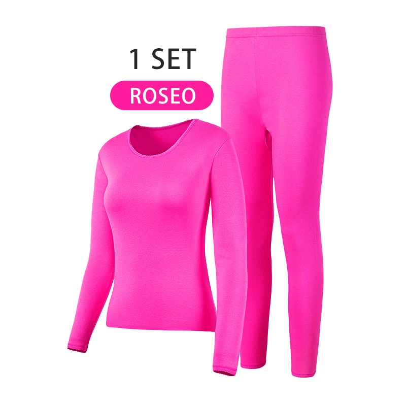SeeBest, мужское термобелье, набор для мужчин, хлопок, зимние кальсоны, 6XL, теплый костюм, внутренняя одежда, Мериносовая одежда, термо размера плюс Large 5XL 4XL XXXL XL L M - Цвет: WOMEN ROSE