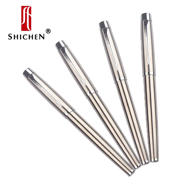 Shichen A071 дизайн стальная металлическая ручка 0,7 и 1,0 мм Заправка металлическая шариковая ручка для офиса Бизнес подарок или школы использование