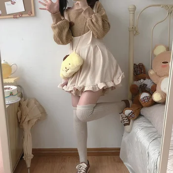 Harajuku Corduroy Ruffle Playsuit 5