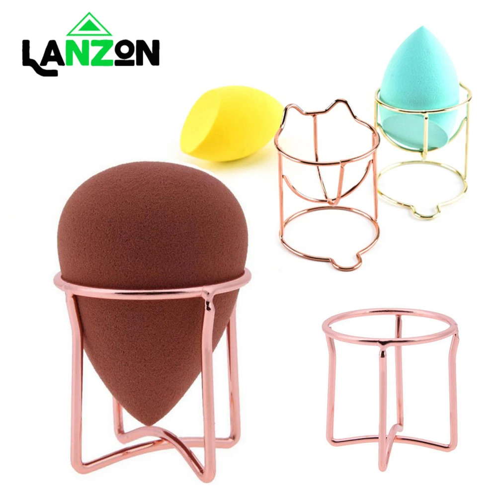 

Cosmetic Makeup Powder Puff Display Stand Make up Sponge Rack Drying Holder Racks Makeup Tool Storage Wholesale Dropshipping