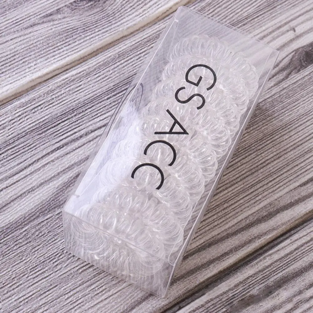 crystal 9pcs Новое Поступление Женское кольцо для волос с коробкой резинка для волос женский бант аксессуары для волос карамельный цвет резинка - Цвет: crystal 9pcs