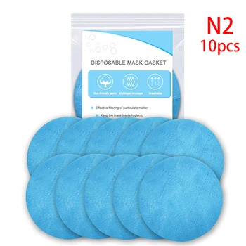 

10pcs/box Round Disposable Mask Pad Non-woven Dust Proof Breathable Disposable Replace Inner Pad Filter for Mouth Mask