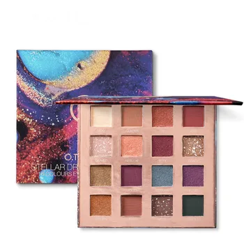 

16 Colors Matte Shimmer Makeup Eyeshadow Palette Stellar Charming Romance Pigment Glitter Powder Lasting Eye Shadow