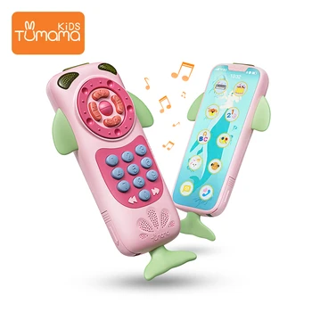 

Pink Baby Phone Toy Mobile Phone for Kids Telephone Toy Enfant Early Educational Mobile Toy Baby English Learning Machine