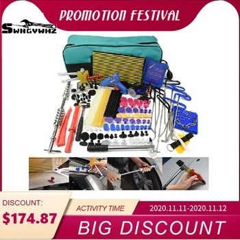 

Paintless Dent Repair Tools Kit Rod hooks Dent lifter Glue gun Dent Puller Glue Tabs LED Line Board Slide hammer Tools
