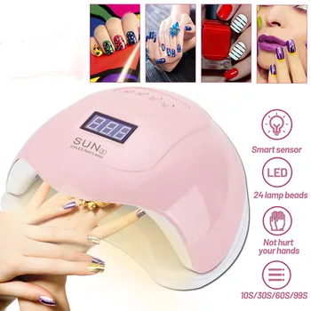 

24 LED UV Lamp for Manicure Nail Dryer Lamp All Gel Polish Drying UV Gel Smart Timing LCD Display LED Lamp Nail Art Tools