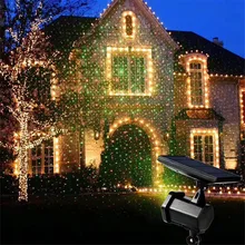 Projecteur solaire LED en forme d'étoile, lumière de paysage, lumière rouge et verte, pour fête de noël, jardin extérieur, pelouse 