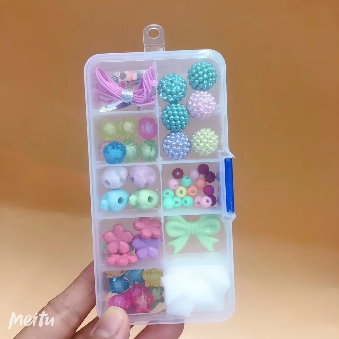 Южная Корея импортные товары Оригинальная одежда DIY слизи Кристалл грязи материал коробка бисерный браслет образовательный декомпрессия вентиляционное отверстие Foa