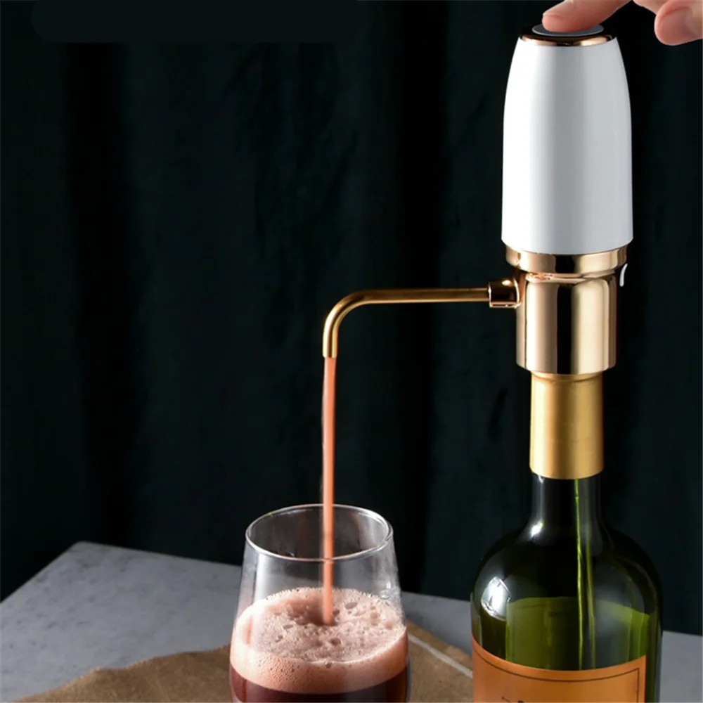 Carica Usb Decanter Elettrico Automatico Pompa Per Vino Intelligente Portatile Aeratore Per Vino Rapido Decantazione Rapida Dispenser Per Vino Strumen