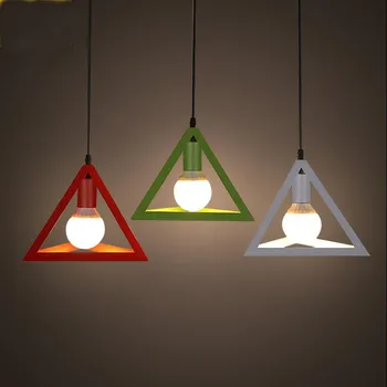 

Vintage Pendant light Metal Cube Cage Lamp Shade Indoor Lighting Restaurant Hanging Light Fixture For Kitchen Living Room Dining