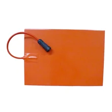 Нагреватель силиконовой резины 340*280 мм с термистором 100k и клейкой задней стороной