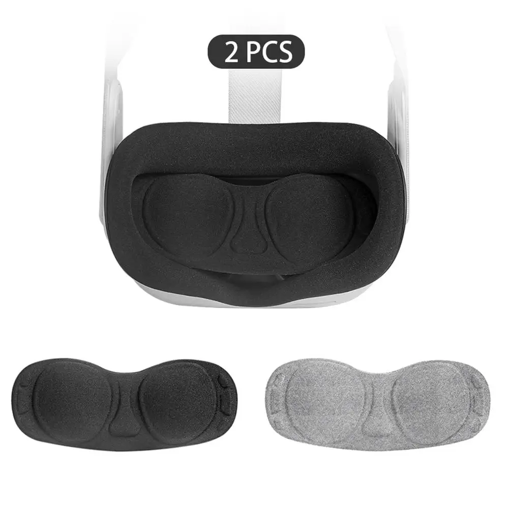 2 Pcs VR Accessories For Oculus Quest 2 VR Lens Protective Cover Dustproof Anti-scratch Lens Cap For Oculus Quest 2 Controller