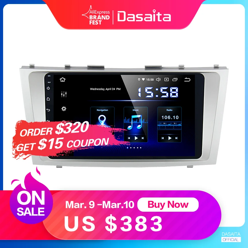 Dasaita 9\ Car Android 9.0 Autoradio for Toyota Camry 2006 2007 2008 2009 2010 2011 GPS Navigation 1080P Video Stereo 64GB ROM Dasaita 9\ Car Android 9.0 Autoradio for Toyota Camry 2006 2007 2008 2009 2010 2011 GPS Navigation 1080P Video Stereo 64GB ROM