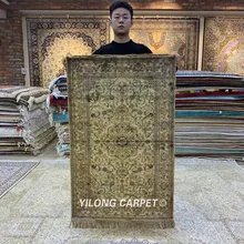 YILONG 2,5 'x4' шелковый ковер ручной вязки античный турецкий Восточный шелковый ковер(LH1006B