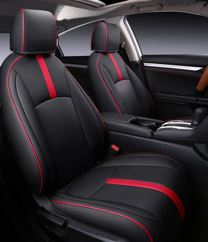 Чехлы для автомобильных сидений кожаные для авто Honda Civic чехлы для ...