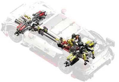 C63 coches deportivos bloques de conchción de coches modelo DIY juguetes regalos aptos para MOC-6687 Brinquedos
