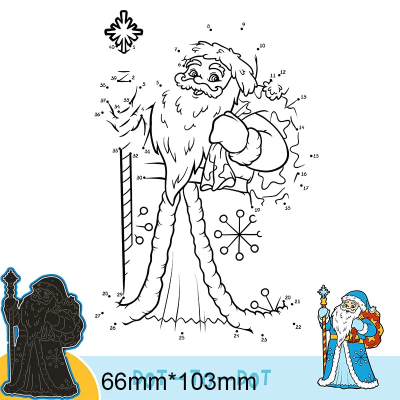 Metal steel Cutting Dies Senior man holding a magic wand DIY Scrapbooking Photo Album Embossing paper Cards 66*103mm | Дом и сад