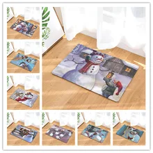 Mikksire, новинка, модные рождественские домашние Нескользящие коврики, коврики для зала, кухни, ванной комнаты, впитывающие воду, фланелевый ковер, декор F1