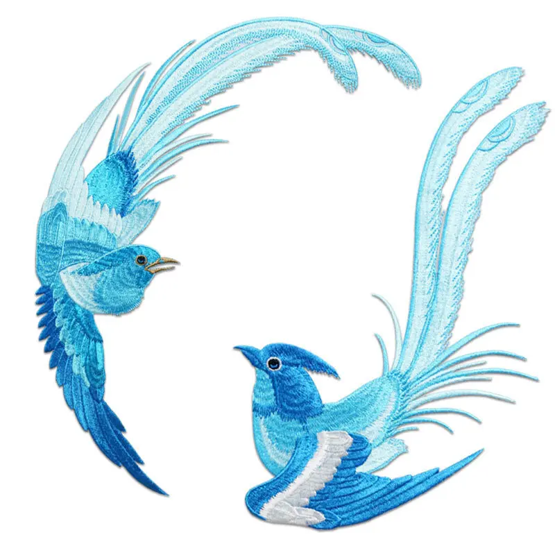 

Phoenix Bird Chinese Style Iron on Patches for Clothing Jackets Badges Clothes Sewing Patch DIY Appliques Embroidery Decoration