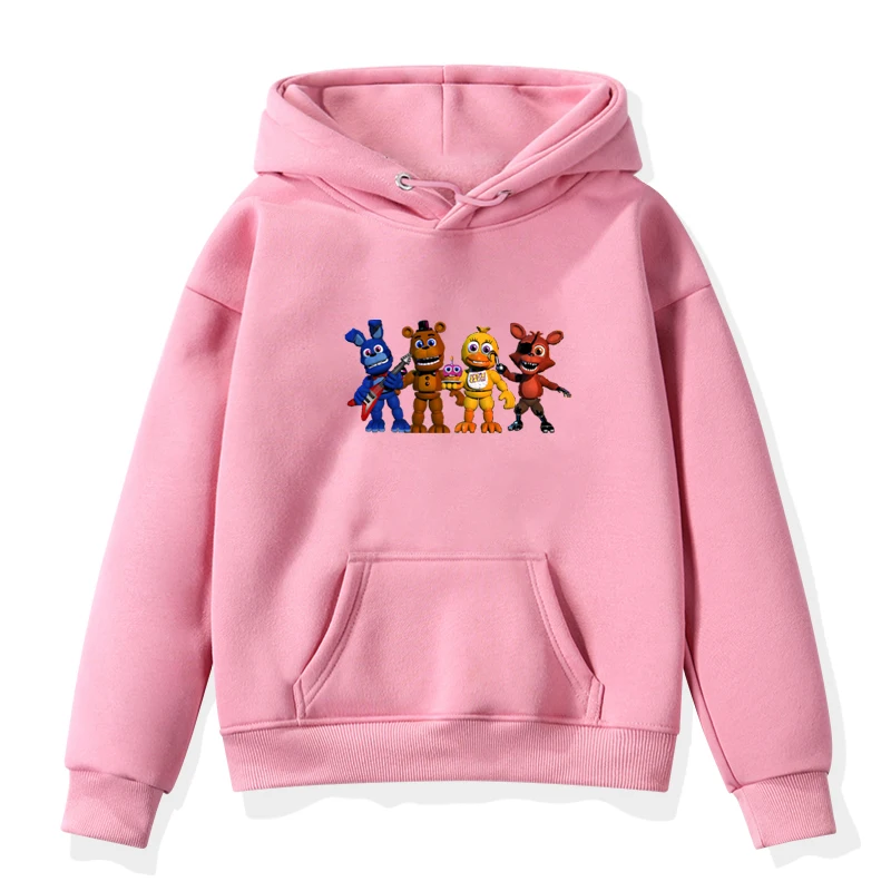 Hoodies 11 Толстовки с капюшоном для мальчиков и девочек с принтом «пять ночей с Фредди»; детские толстовки; сезон осень-зима; бархатная верхняя одежда для малышей - Цвет: Hoodies 11