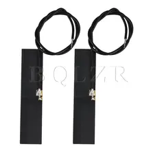 BQLZR 2pcs Черная внутренняя антенна с высоким коэффициентом усиления сварная 45x10 мм длина провода 20 см