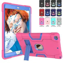 Для нового IPad 10,2 силиконовый безопасный защитный чехол для детей сверхмощный резиновый жесткий футляр подставка чехол для IPad 7th A2198 10,2 ''дюймовый планшет