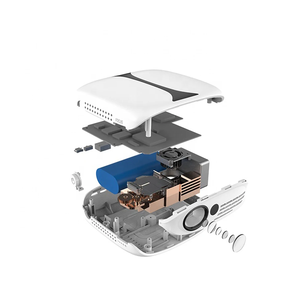 Мини DLP портативный светодиодный 3D проектор высокой четкости RD606 поддержка батареи