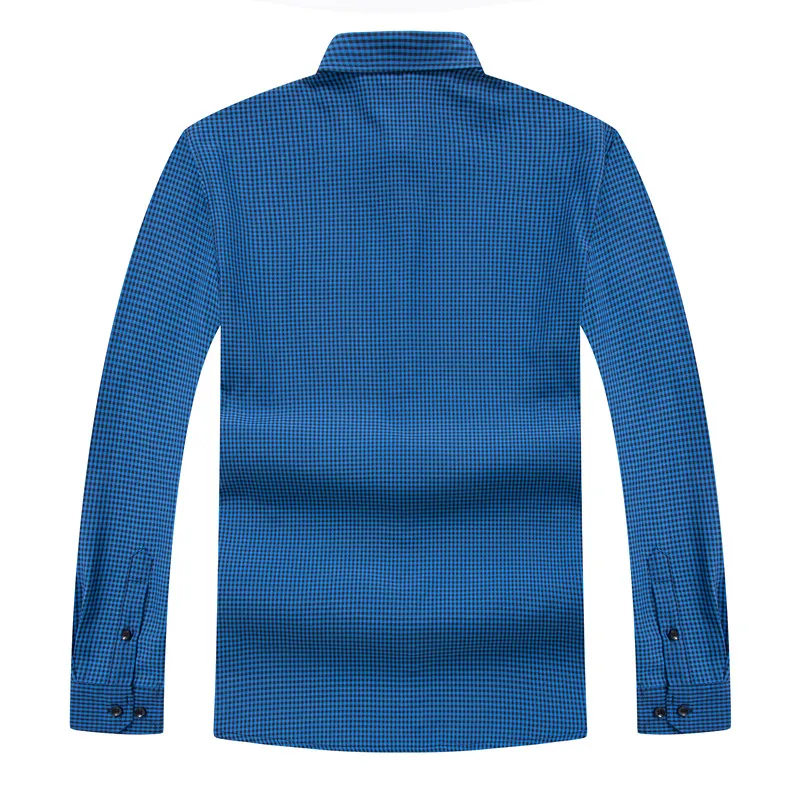 Плюс 8XL 6XL 5XL Мужская классическая рубашка 2019 зимняя мужская клетчатая теплая Толстая флисовая рубашка с длинным рукавом модная мягкая