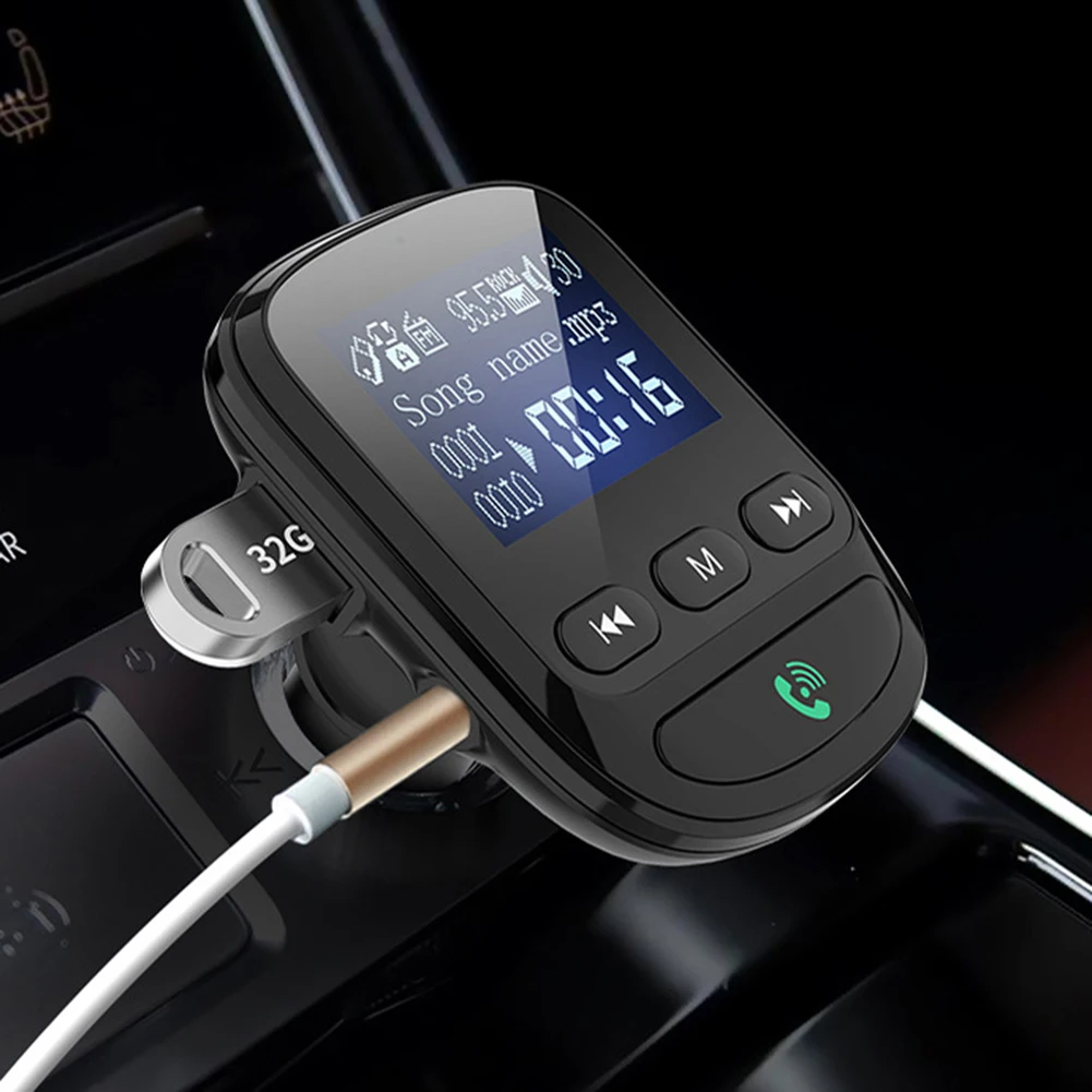 Многофункциональный Bluetooth приемник Автомобильное зарядное устройство BT06Q автомобильное Bluetooth QC 3,0 двойное USB зарядное устройство Громкая связь вызов MP3 музыкальный плеер