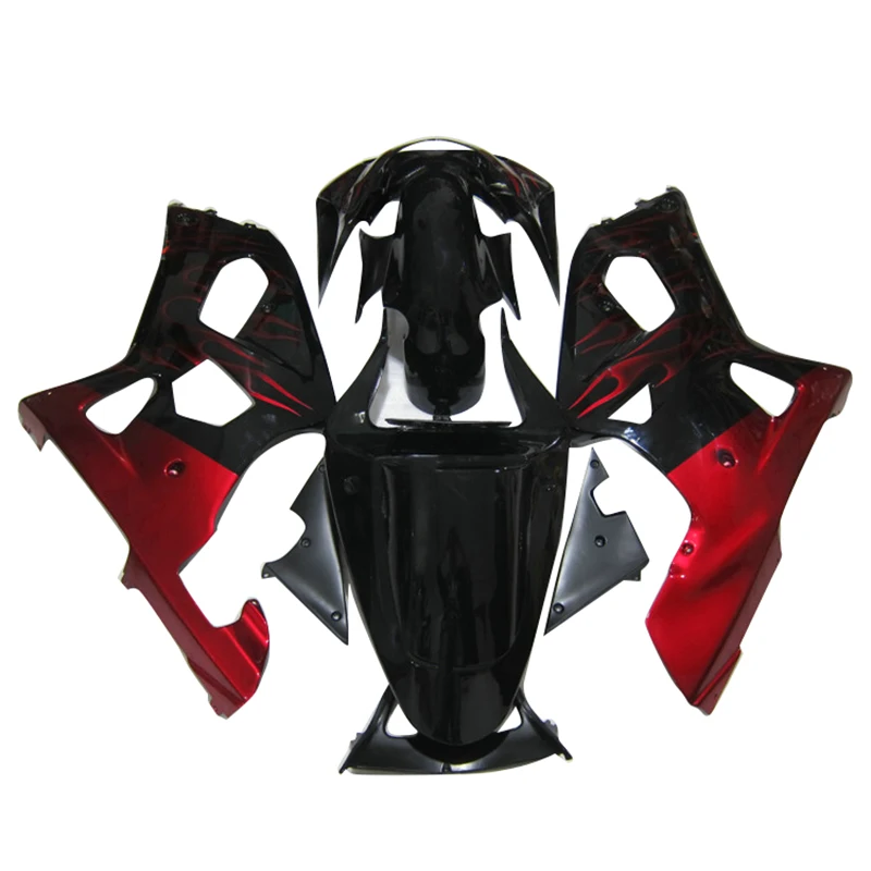 Полный обтекатели комплект для Suzuki GSXR600 GSXR750 2001 2002 2003 обтекатель GSXR 600 01 02 03 750 Красный Пламя запасные части корпуса