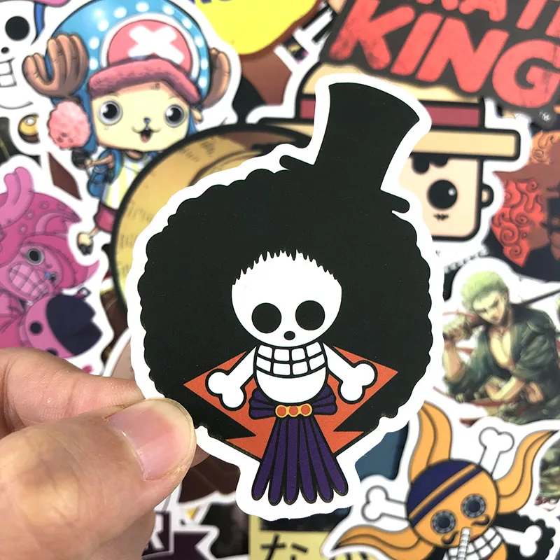 50-100 шт one piece граффити наклейки аминовые наклейки для скейтборда элементы стайлинга для ноутбука и автомобиля багаж водонепроницаемые наклейки