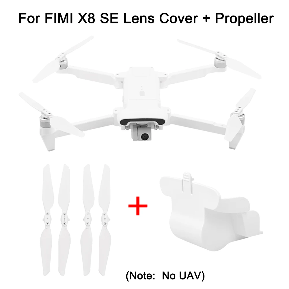 Крышка объектива камеры с 2 парами пропеллеров лезвия для FIMI X8 SE Drone PUO88