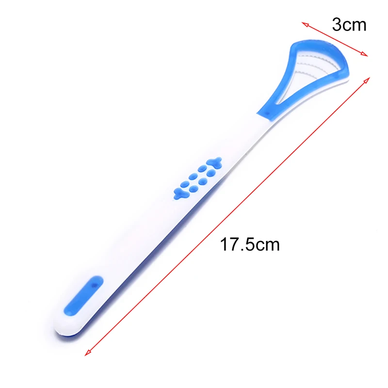 1pcs 17.5 X3cm 1/2 шт./компл. Профессиональный Пластик язык Язык чистого Скребок средства для ухода за полостью рта гигиены полости рта для домашнего использования разные цвета - Цвет: 1pcs 17.5 X3cm