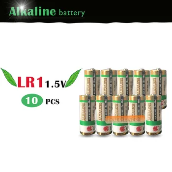

10pcs Alkaline battery 1.5v dry battery model LR1 N battery AM5 E90 sperker/bluetooth/players battery