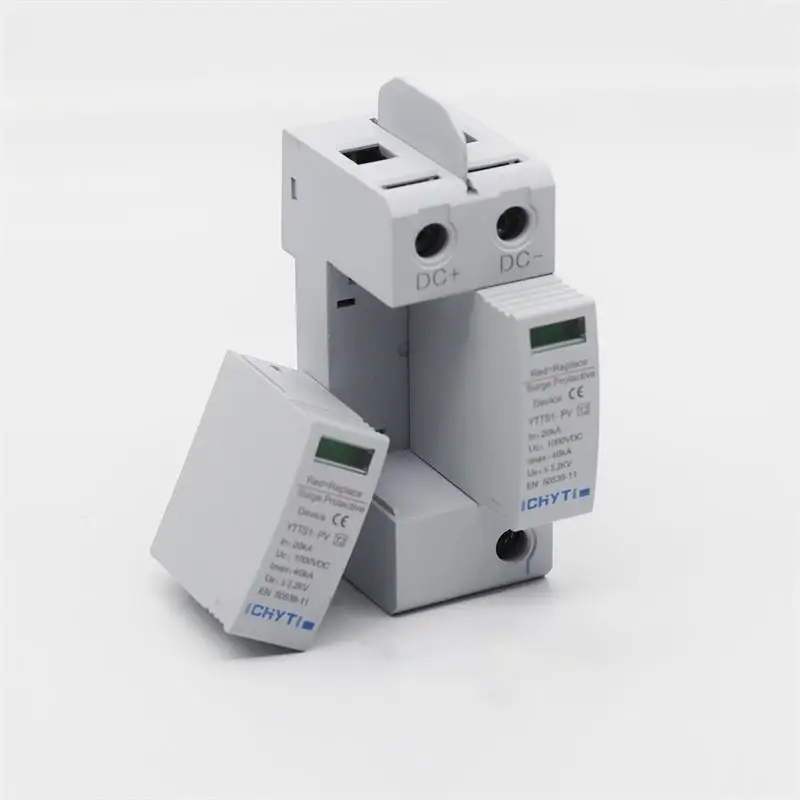 Surge Protective Device SPD DC 2P 600V 1000V 20KA~40KA Surge Protection Arrester House Din Rail Solar Protector surge protective device