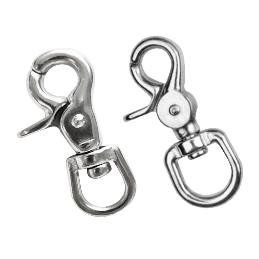 2 Pieces Swivel Lobster Clasp Clip Snap Hook Bag Pet Lanyard