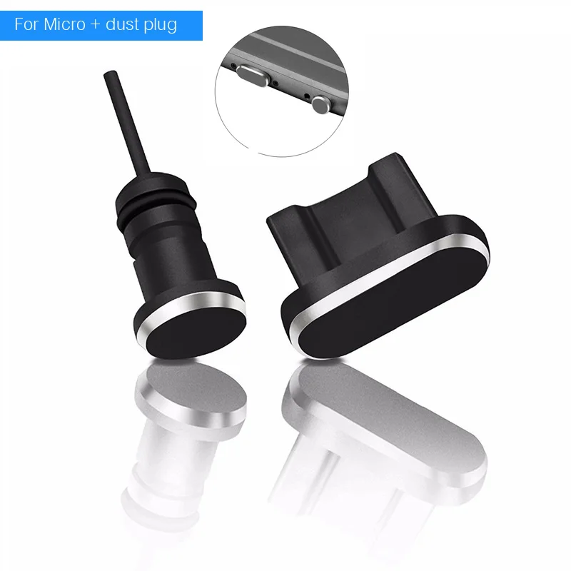 2 шт. Micro Usb порт для зарядки телефона + 3,5 мм разъем для наушников Micro Usb противопылевая заглушка для Xiaomi для Huawei извлечение карты pin 3 в 1 - изображение