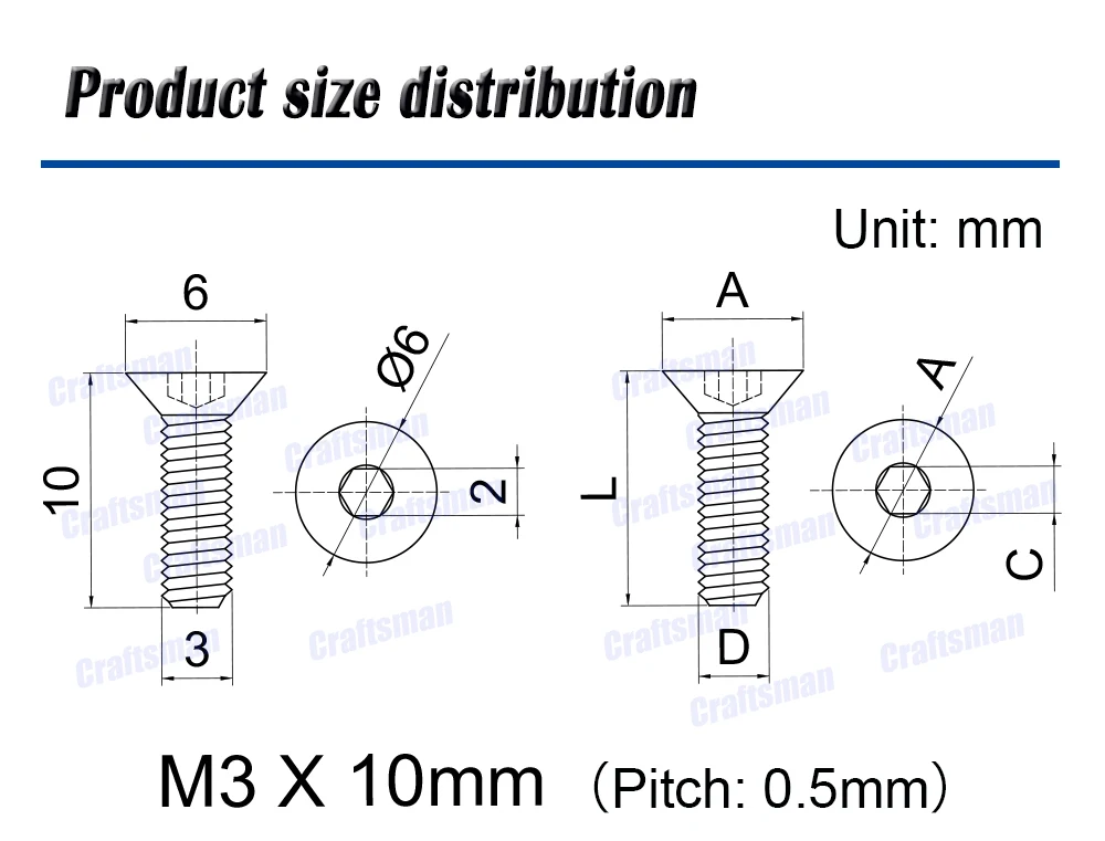 Титановая Ti M3x 6 8 10 15 мм M4X 8 10 15 20 мм потайная Шестигранная Торцевая головка Ti винтовые болты для велосипедного велосипеда дропшиппинг 1 шт