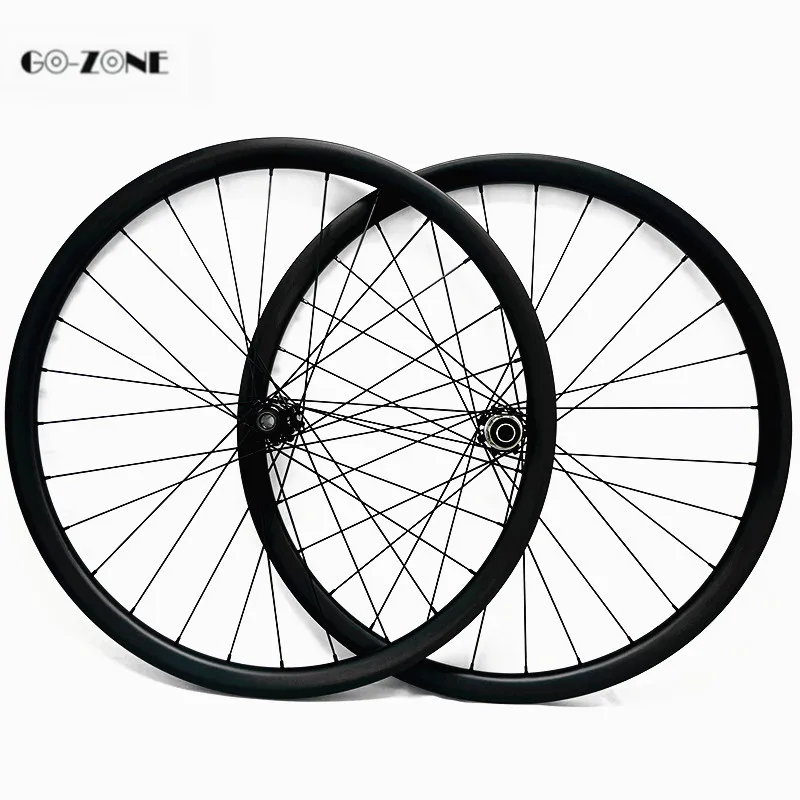 Go-zone ruedas mtb 29 Асимметричные 40x28 мм AM бескамерные колеса FASTace DA206 через ось 100x15 142x12 горный диск карбоновые колеса