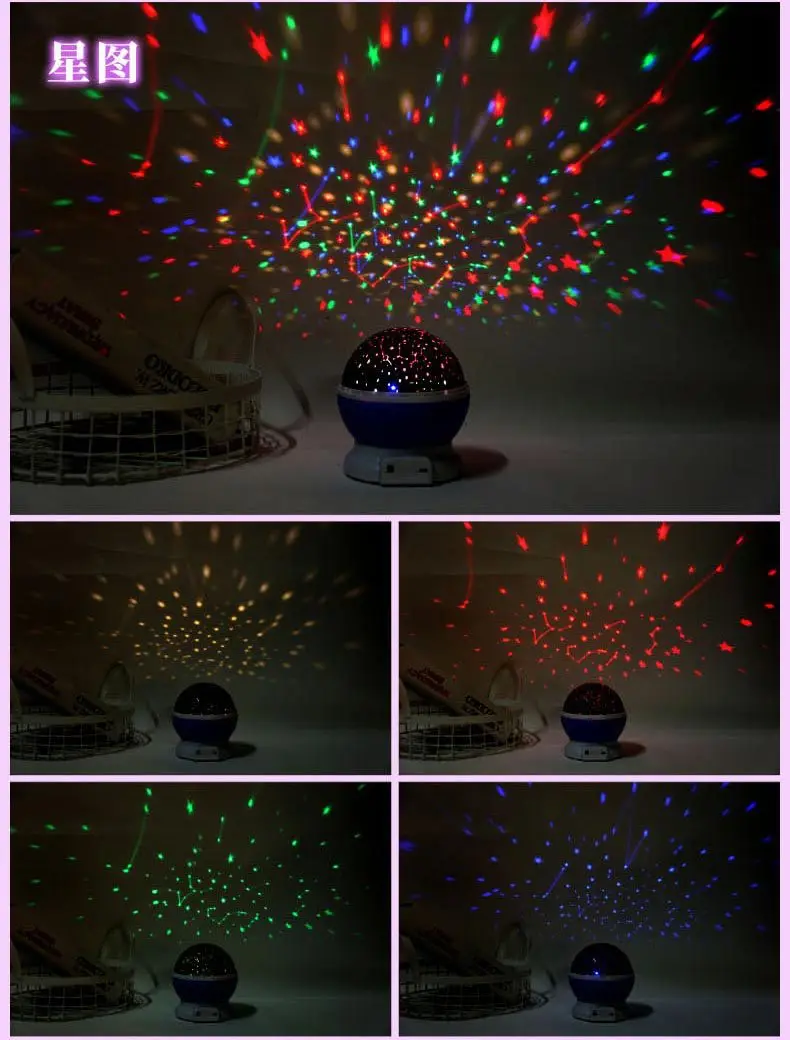 LED Projector Star Light Projection Lamp Film PVC Film Pattern Gift Logo Customizable