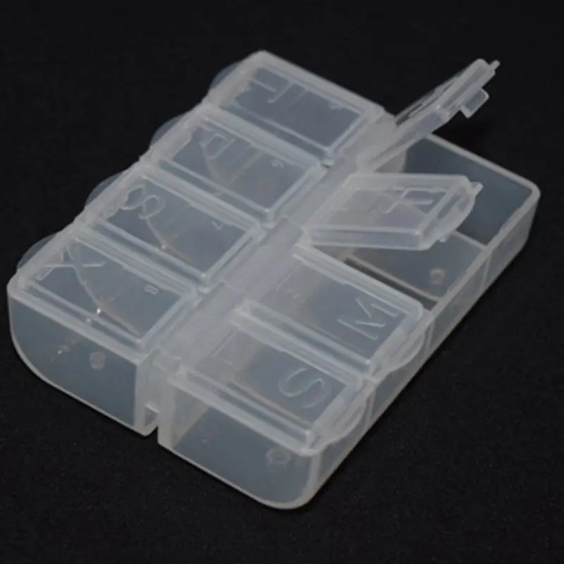 8 Grid Pill Box Holder Medicine Storage Organizer Container Case for Travel New