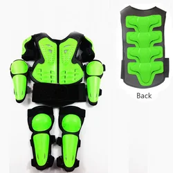 Youth Blue Full Body Protective Vest and Armor - Height(1.3 - 1.55m) (Green with shoulder)