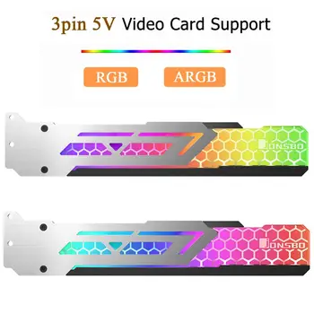

Jonsbo V3 ARGB/RGB Video Card Stand Graphics Card Support Frame Chassis LED Holder Bracket for 3 Pin 5V ARGB Motherboard 1pcs