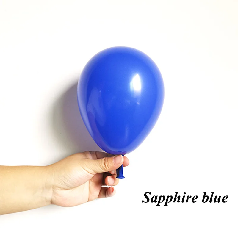 50pcs 5 inch Beige pink Latex Balloons Mini Gold Sapphire blue Party Globos Baby Shower Wedding Birthday Decorations kids Supply - Цвет: Насыщенный сапфировый