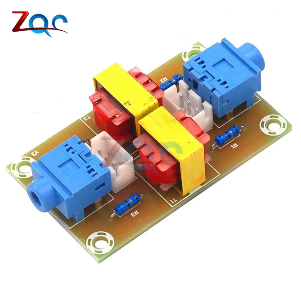 

XH-M372 Stereo Audio Isolator Vehicle Common Ground Suppression Interference Noise Isolation Module Transformer Coupler
