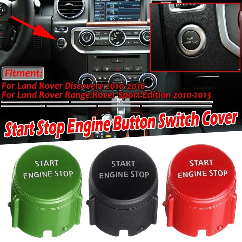 Start Stop Engine Switch Push Button Cover for Land Rover Range Rover