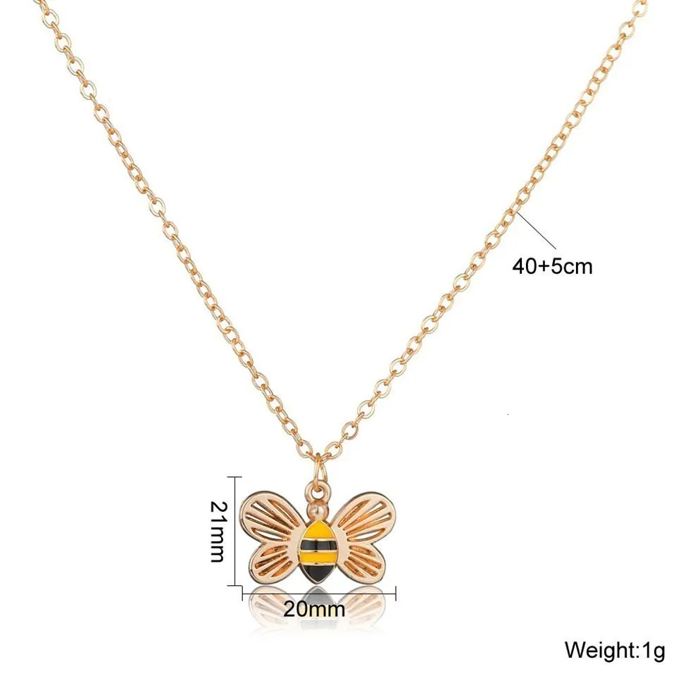 Простой пресноводный жемчуг ожерелье с кулоном «пчела» золотого цвета ручной работы эффектная Очаровательная подвеска с животными для женщин Рождественский подарок