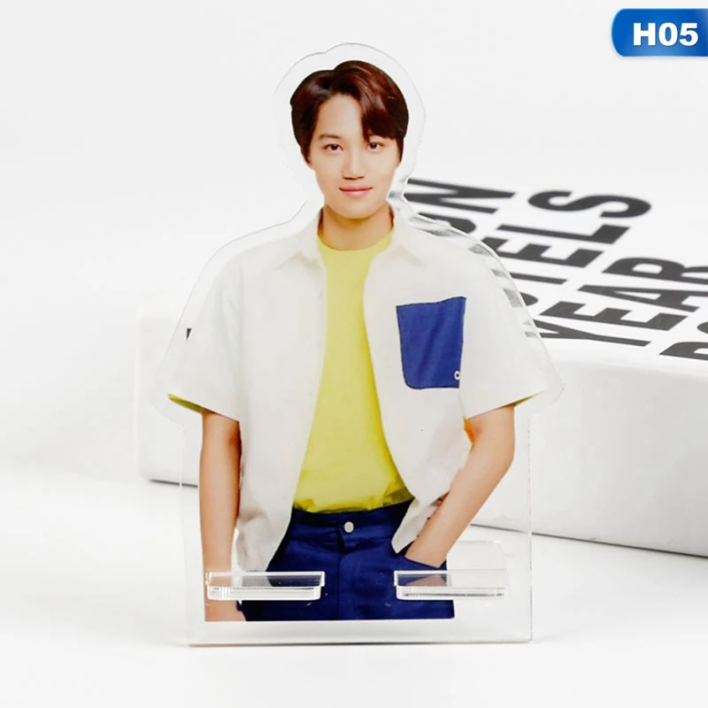 H05 Kpop EXO Members Kawaii Standing Action Figure Doll Acrylic Standee Action Table Decor Stationery Set - Цвет: H05