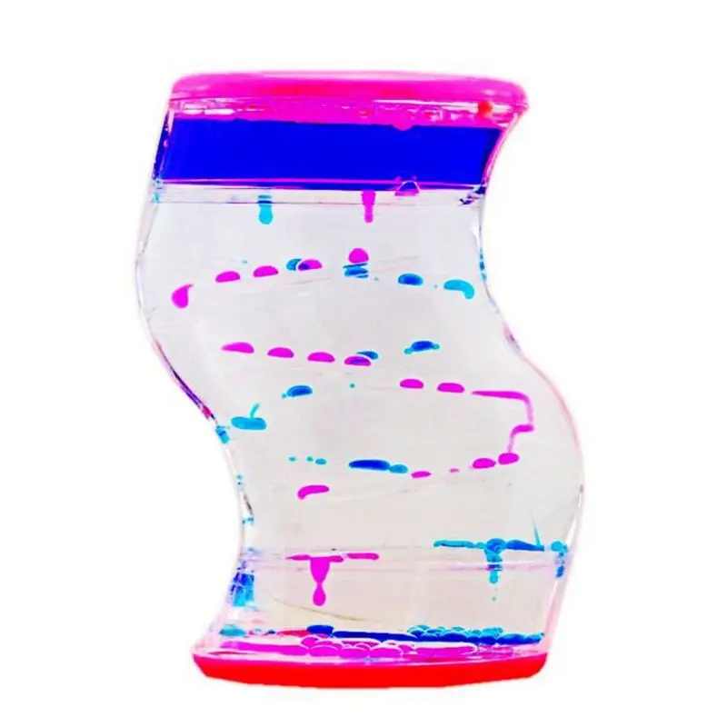 Z выход жидкость движение Bubbler песочные часы плавающие масло украшение дома